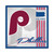 Philadelphia Phillies Sign Wood 10x10 Album Retro Design