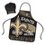 New Orleans Saints Chef Hat and Apron Set