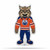 Edmonton Oilers Pennant Shape Cut Mascot Design