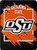 Oklahoma State Cowboys Blanket 46x60 Micro Raschel Dimensional Design Rolled