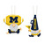 Michigan Wolverines Ornament Gnome Fan 2 Pack