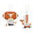 Texas Longhorns Ornament Gnome Fan 2 Pack