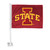Iowa State Cyclones Flag Car Primary Logo