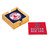 Boston Red Sox Coaster Set 4 Piece with Wood Caddy