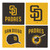 San Diego Padres Coaster Set 4 Piece with Wood Caddy