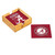Alabama Crimson Tide Coaster Set 4 Piece with Wood Caddy
