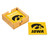 Iowa Hawkeyes Coaster Set 4 Piece with Wood Caddy