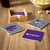 Kansas State Wildcats Coaster Set 4 Piece with Wood Caddy