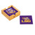 LSU Tigers Coaster Set 4 Piece with Wood Caddy