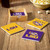 LSU Tigers Coaster Set 4 Piece with Wood Caddy
