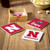 Nebraska Cornhuskers Coaster Set 4 Piece with Wood Caddy