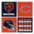 Chicago Bears Coaster Set 4 Piece with Wood Caddy