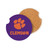 Clemson Tigers Car Coaster Set 2 Pack