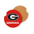 Georgia Bulldogs Car Coaster Set 2 Pack