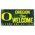 Oregon Ducks Sign Wood 12x6 Fans Welcome Design