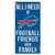 Buffalo Bills Sign Wood 6x12 Football Friends and Family Design Color