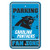 Carolina Panthers Sign 12x18 Plastic Fan Zone Parking Style