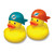 Miami Dolphins Rubber Duck 2 Pack Set
