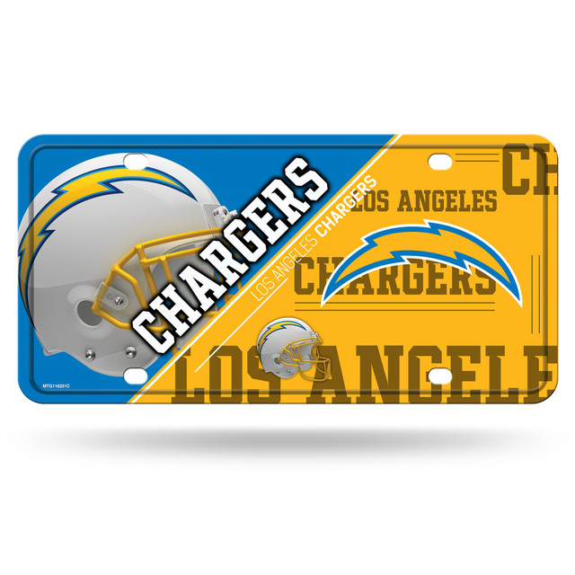 Los Angeles Chargers License Plate Metal Sports Fan Shop