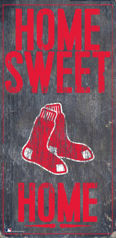 Boston Red Sox Sign Wood 6x12 Home Sweet Home Design