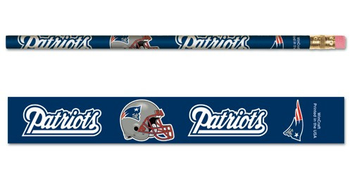 New England Patriots Pencil 6 Pack - Sports Fan Shop
