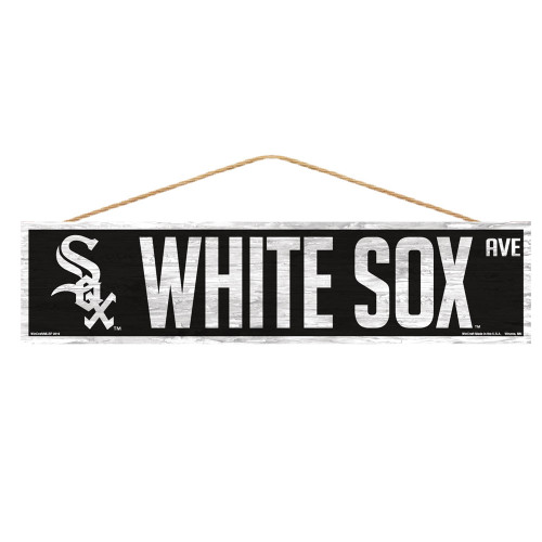 Chicago White Sox Sign 4x17 Wood Avenue Design - Sports Fan Shop