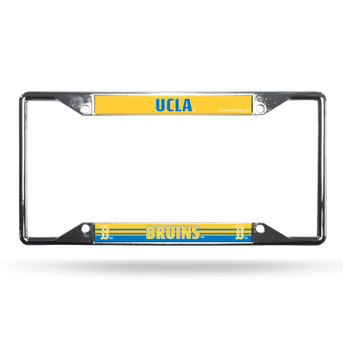 UCLA Bruins License Plate Frame Chrome EZ View Sports Fan Shop