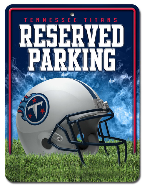 Tennessee Titans Reserved Parking Sign