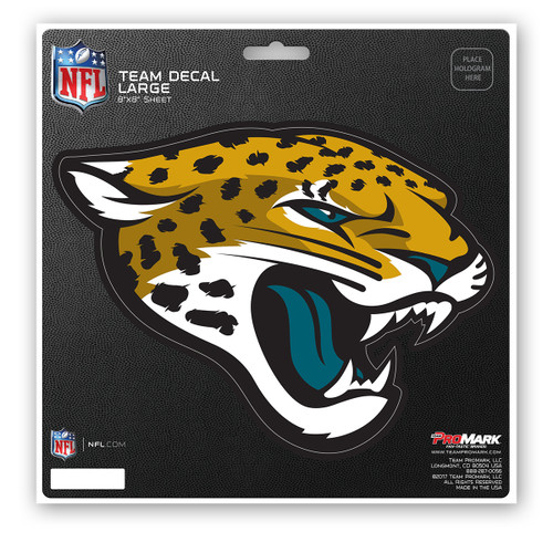 Jacksonville Jaguars Old Logo - 8x8 White Die Cut Decal at Sticker