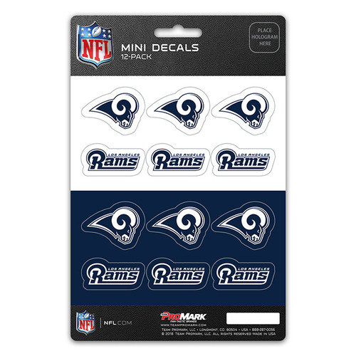 Los Angeles Rams Decal Set Mini 12 Pack - Sports Fan Shop