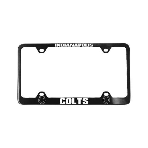 Denver Broncos Black Laser Chrome License Plate Frame