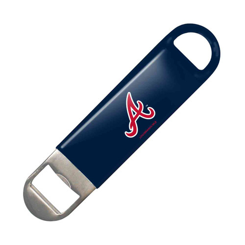 MLB Atlanta Braves 5x11 Wood Sign Bottle Opener, Team Colors, 5x11