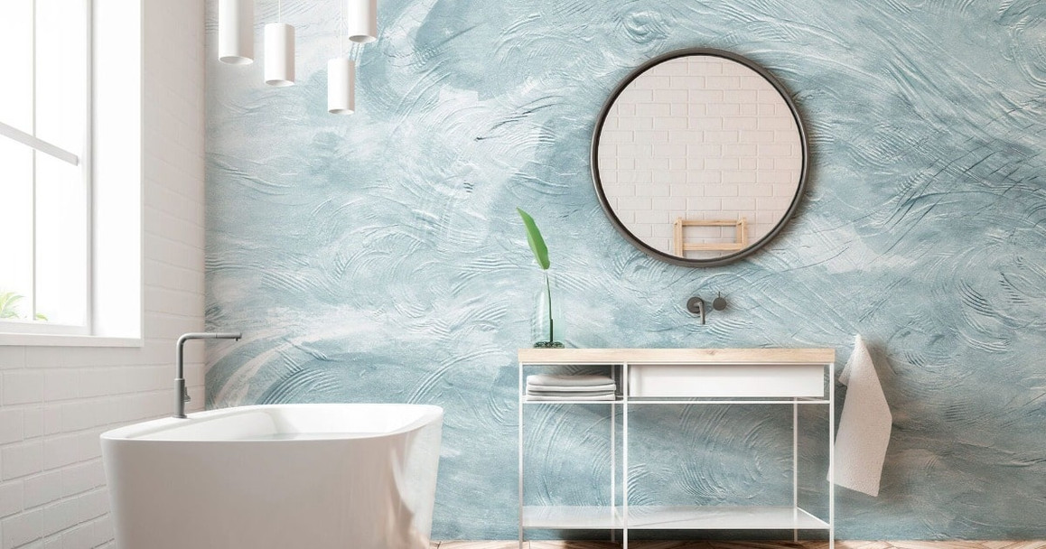 Waterproof wallpaper for your Bathroom?! Can you? and How to! Tile Space