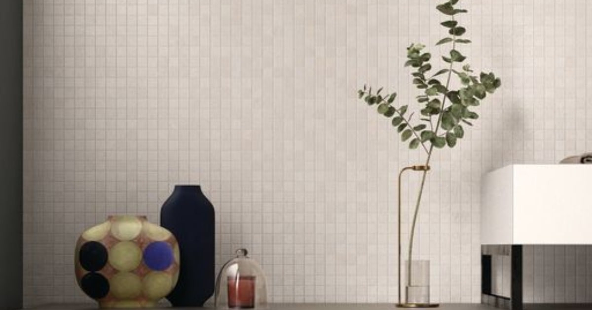 View of Contemporary Concrete Look Bathroom - Tile Space