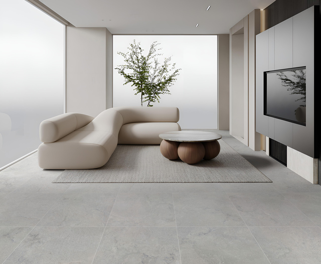 Pure Stone Dark Grey Gecko 60 | InOut Tiles | Tile Space