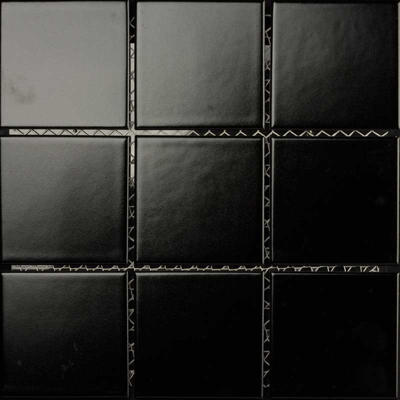Black Satin 97mm 4S-Sl-790 | Floor and Wall Tiles | Tile Space