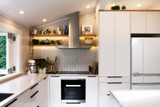 Using Geometric tiles to create a Contemporary Kitchen 