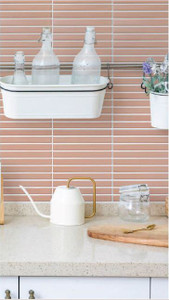 Asta Coral Pink Matt Finger Mosaic