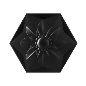 Black Frozen Flower 25.8x29.8