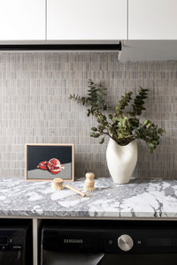 Kreuz Dark Grey Matt Finger Mosaic 10x48mm