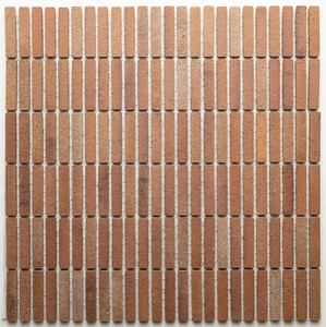 Kreuz Dark Terracotta Matt Finger Mosaic 10x48mm Kreuz Dark Terracotta Matt Finger Mosaic 10x48mm
