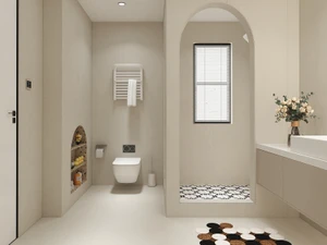 MicroCement Ivory brings a calm, soft-neutral backdrop to any indoor space. Its creamy tone has a gentle, understated softness that keeps rooms feeling light, open and quietly refined, ready to suit any style. The surface is smooth and even, with a subtle texture that feels soft to the hand. It nods to fine plaster, giving walls and floors a calm, continuous look that suits modern homes. In a large 600x1200mm format, these indoor floor and wall tiles keep grout lines minimal for a clean, cohesive look. Use them in bathrooms, living areas, hallways or feature walls, paired with timber or black accents.