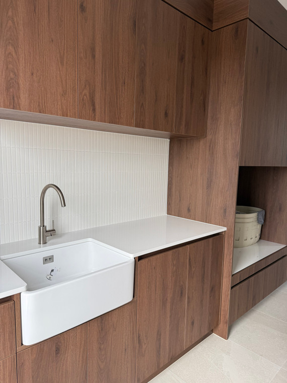 Straight Bone White Matt Finger Mosaic 22mm