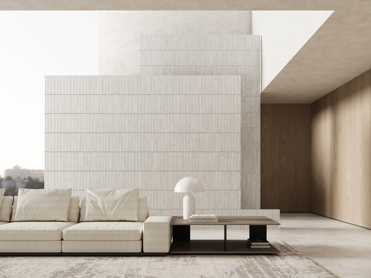 Arctic Tundra White Matt Stick Mosaic 48mm