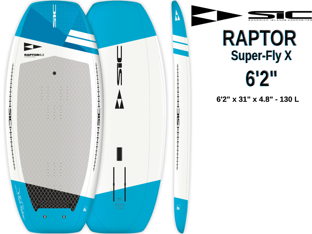 SIC MAUI【RAPTOR SLASH FUSELAGE CENTER】24 Raptor FOILBOARD 5'0