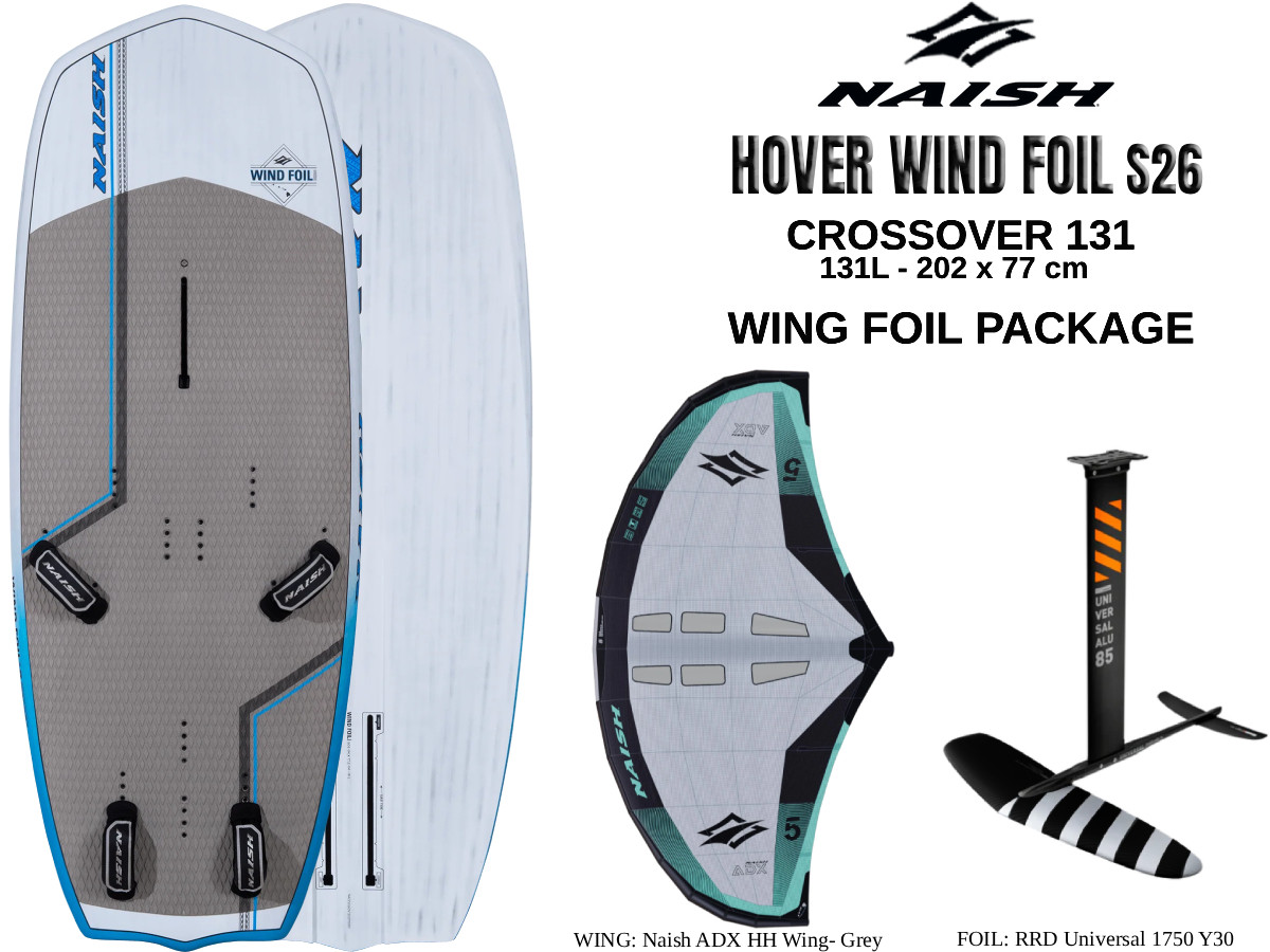 2022 Naish Hover 131 Foil Crossover Board with foil (wingfoiling)