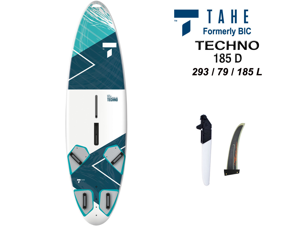 TAHE7’6″EASY SURFINGスタンド とアルメリック5フィン付き Tahe Beach 185 Beginner Windsurfing Package