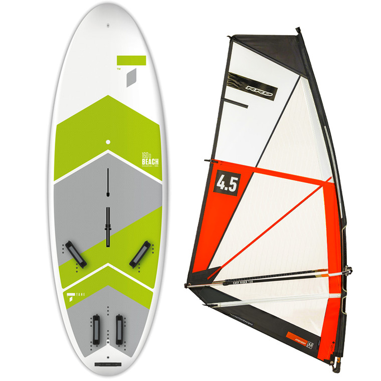 Tahe Beach 160 windsurf board and Rig Package