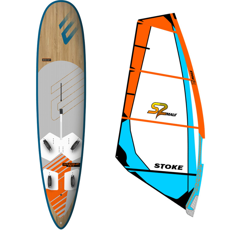 Exocet 11'8 Windsup Bamboo windsurf SUP Package