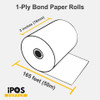 Bond Paper & Genuine Epson ERC-38 Black & Red Ink Bundle